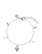 By Jolima Heart Locker Mix Bracelet Silver