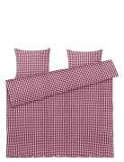 Juna Bæk&Bølge Bed Linen 220X220 Cm Plum/Rose Se Röd
