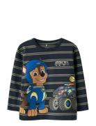 Name It Nmmsofus Paw Ls Nreg Top Box Cplg Marinblå