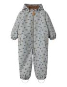 Lil'Atelier Nmmlasnow10 Snowsuit Aop Fo Lil Grå