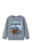 Name It Nmmoran Ls Nreg Sweat Bru Box Blå