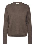 Rosemunde Rhvalencia Merino Wool Ls Pullover Brun
