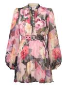 By Ti Mo Organza Mini Dress Multi/patterned