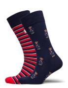 Polo Ralph Lauren Polo Bear Trouser Sock 2-Pack Multi/patterned