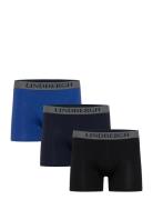 Lindbergh Bamboo Boxers 3-Packs Marinblå