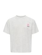 Kids Only Kogbillie Ss Loose Teddy Top Jrs Noos Grå