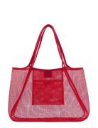 Mango Mesh Shopper Bag Rosa