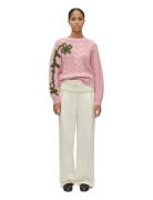 STINE GOYA 2418 Midweight Alpaca Knit, Crewnec Rosa