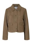 Selected Slfkaya Suede Jacket Noos Brun