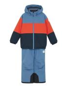 Color Kids Ski Set - Colorblock Blå