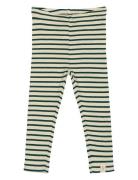 Petit Piao Legging Modal Striped Kräm