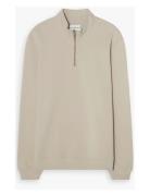 Bread & Boxers Half Zip Beige