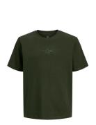 Jack & J S Jjjin Tee Ss Crew Neck Jnr Khaki Green