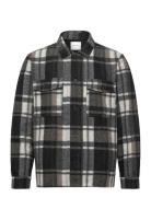 Lindbergh Brushed Check Overshirt Multi/patterned