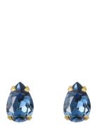 Caroline Svedbom Petite Drop Stud Earrings Gold Blå