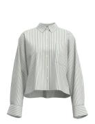Selected Slfdan-Astha Ls Cropped Shirt Ex Vit