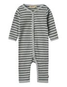 Wheat Jumpsuit L/S Dusty Blå