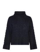 Lollys Laundry Resnoll Knit Jumper Ls Marinblå