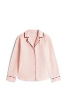 Tommy Hilfiger Solid Ls Flannel Shirt Rosa