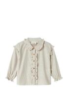 Lil'Atelier Nmfolena Ls Loose Shirt Lil Kräm
