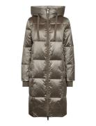MOS MOSH Mmnova Metallic Down Jacket Khaki Green