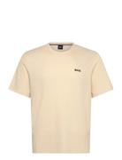 BOSS Waffle T-Shirt Kräm