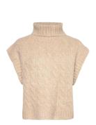 Lollys Laundry Fresnoll Knit Vest Sl Beige