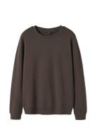 LMTD Nlnnizu Ls Bru O-Neck Sweat Noos Brun
