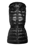 Calvin Klein Belted Lightweight Puffer Vest Svart