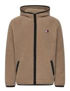 Tommy Jeans Tjm Reg Badge Teddy Zip Tru Ext Beige