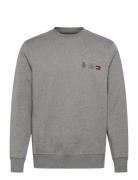 Tommy Hilfiger Small Crest Outline Crew Neck Grå