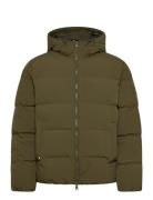 Tommy Hilfiger Down Hooded Puffer Jkt Khaki Green