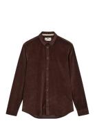 Anerkjendt Akleif Solid Cord Shirt Brun