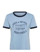 Zadig & Voltaire Woos Ico Blason Rdrg Strass Blå