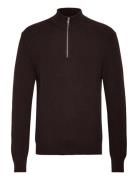 Mango 100% Cotton Perkins-Neck Sweater Brun