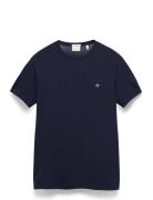 GANT Slim Shield Ss T-Shirt Marinblå