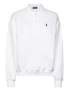 Polo Ralph Lauren Polo-Collar Fleece Pullover Vit