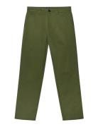 Mads Nørgaard Cotton Twill Stretch Elias Pants Khaki Green