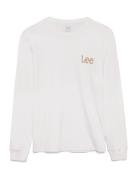 Lee Jeans Ls Wobbly Lee Tee Vit