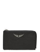 Zadig & Voltaire Zv Card Grained Leather Svart