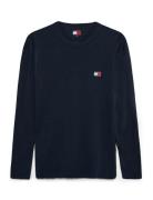 Tommy Jeans Tjm Reg Badge Tee Ls Marinblå