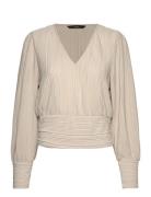 Vero Moda Vmaurora Ls V-Neck Top Jrs Ga Beige