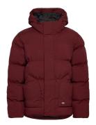 Dickies M Eagleville Hooded Puffer Burgundy
