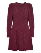 By Ti Mo Viscose Mini Dress Burgundy