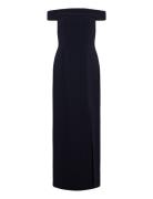 Lauren Ralph Lauren Strtch Modern Crepe-Gown Marinblå
