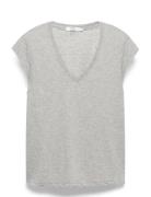Coster Copenhagen Cc Heart Basic V-Neck T-Shirt Grå