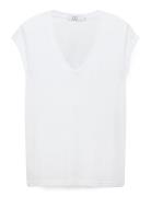 Coster Copenhagen Cc Heart Basic V-Neck T-Shirt Vit