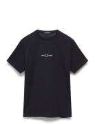 Fred Perry Embroidered T-Shirt Marinblå