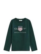 GANT Archive Shield Ls T-Shirt Grön