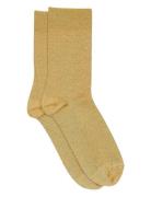 Mp Denmark Pernille Glitter Socks Guld